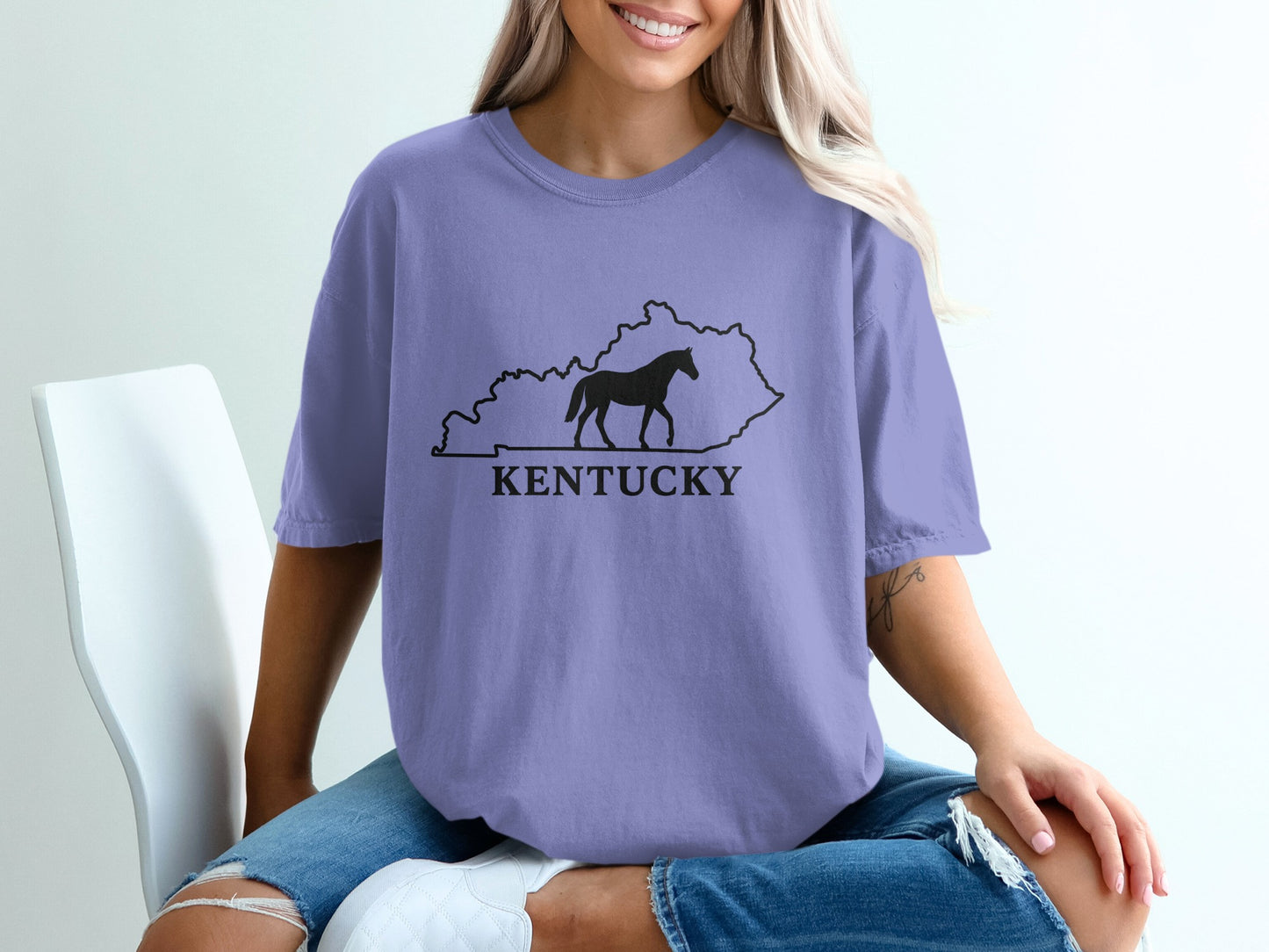 Kentucky State Horse Design Graphic T-Shirt product type