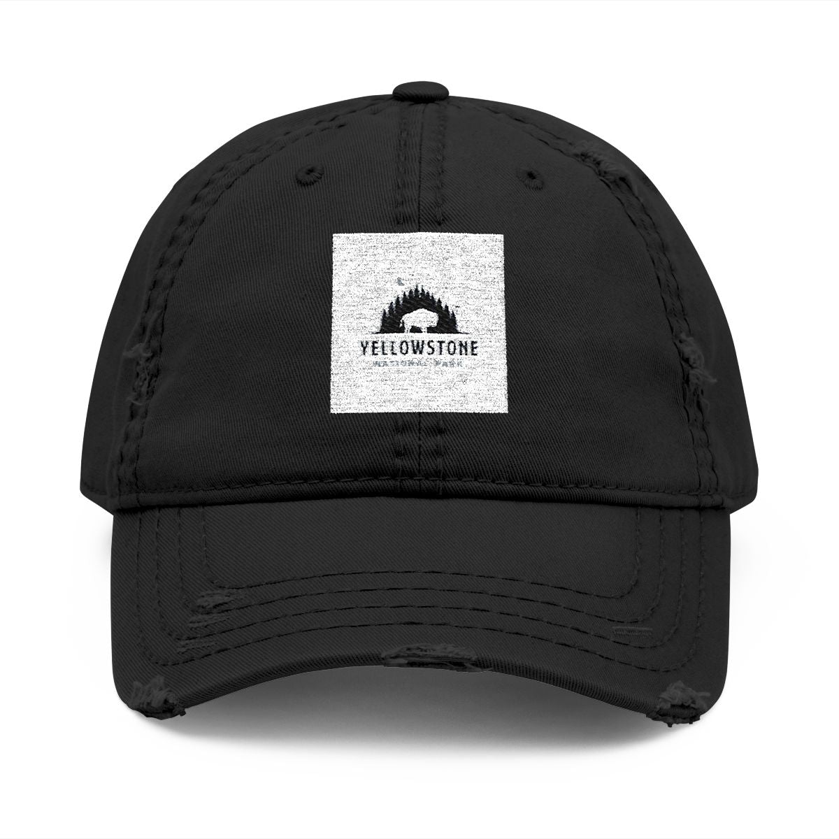 Yellowstone National Park Distressed Black Hat