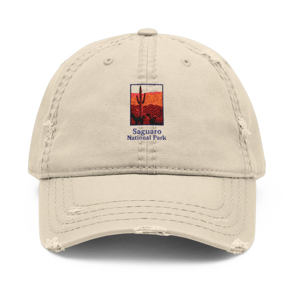 Saguaro National Park Embroidered Distressed Cap