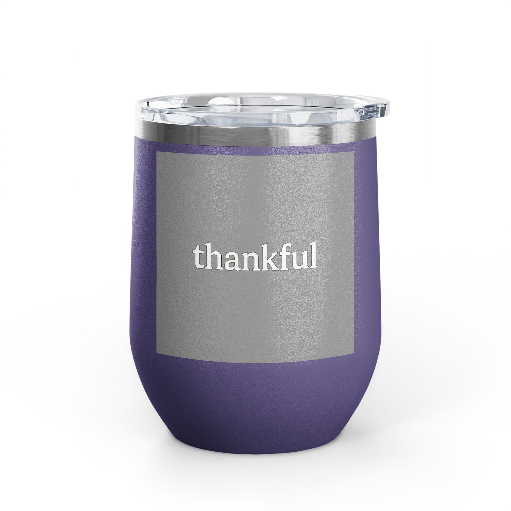 Thankful Purple Insulated Tumbler Travel Mug Product
