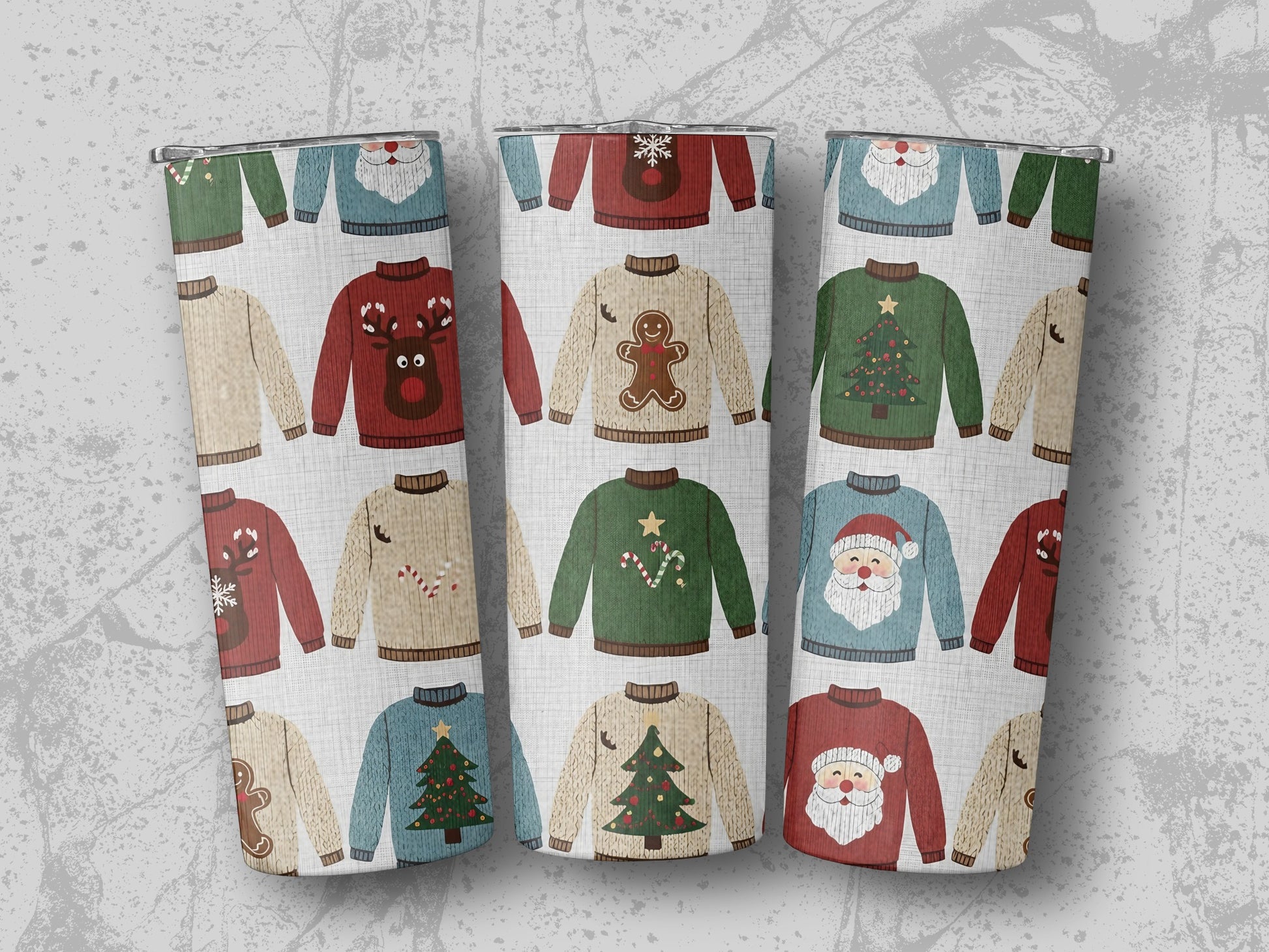 Festive Holiday Theme Tumblers Perfect for Gifts product