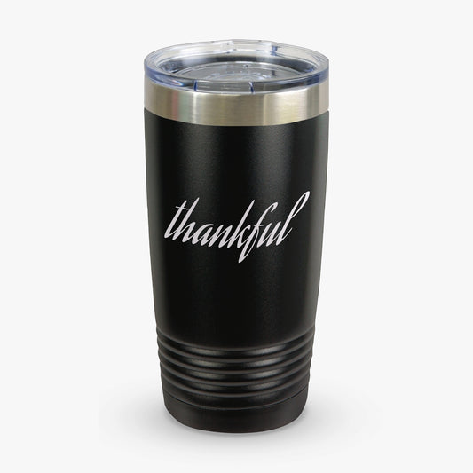 Thankful Insulated Travel Mug for Hot Cold Beverages
