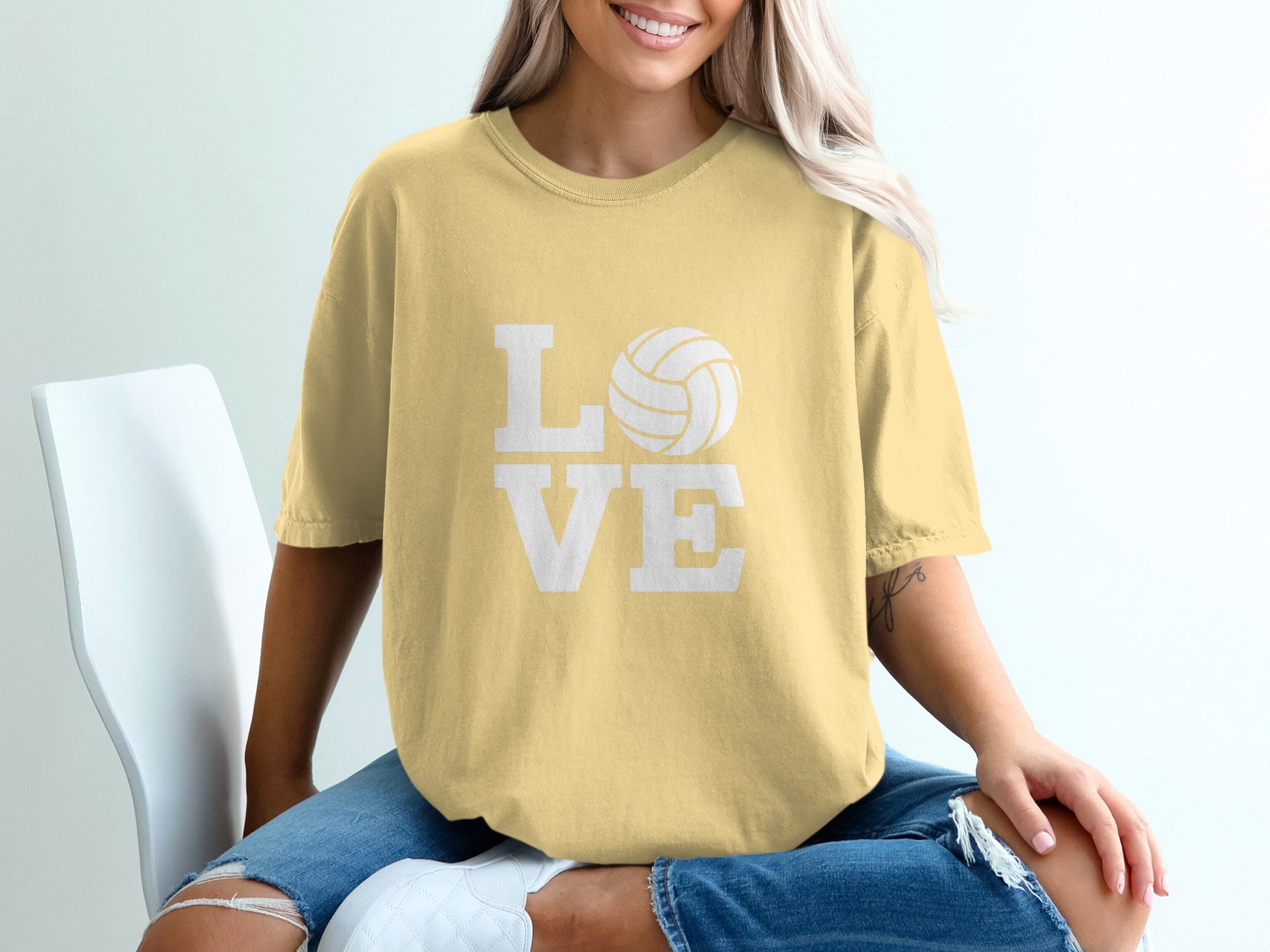 Volleyball Love Graphic Tee Shirt Casual Wear product type