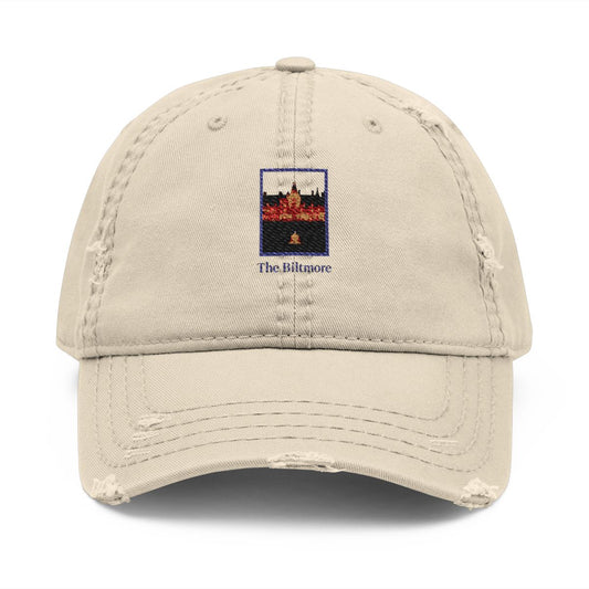 The Biltmore Embroidery Distressed Beige Hat