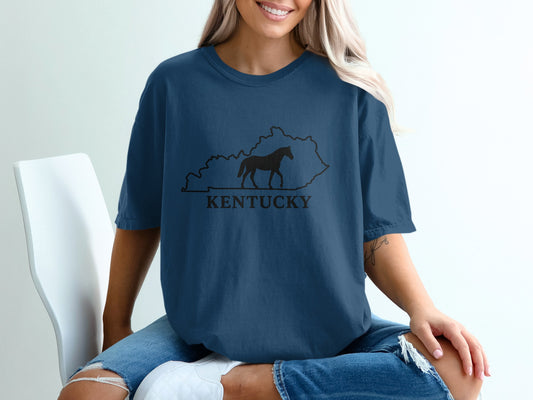 Kentucky Horse Graphic Tee Comfortable T-Shirt product type