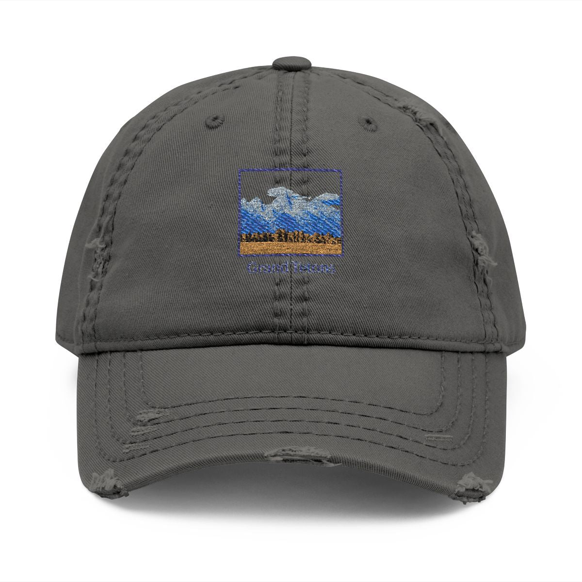 Grand Teton Distressed Embroidered Hat Accessory