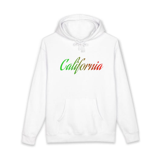 Stylish California Print White Hoodie for Cool Comfort